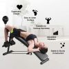 Home Incline Curved Adjustable Workout Fitness Sit Up Bench