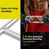 Strength Training Triceps Bar with Knurled Handles for Squats/Deadlifts/Shrugs