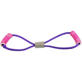 Yoga Fitness Equipment Rubber Exercise Pull Rope (Color: Pink)