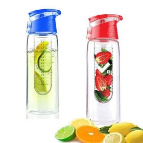 Fruit Cola Bottle a Fruit Infuser Drink Bottle (Color: Blue)