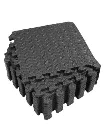 Premium Leaf Design Eva Mats Exercise Protection Flooring (size: L)