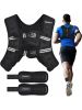 PACEARTH Reflective Weighted Vest for Strength Training and Running